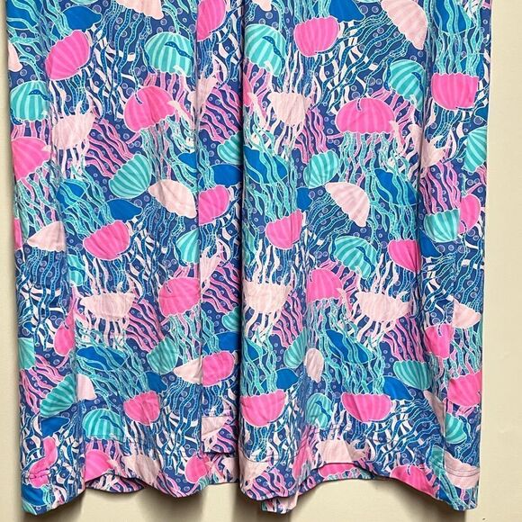 NWOT Lulu B Lulu B Open Cut Dress Ruffle Jelly Fish Print Sz 1X - Picture 5 of 7